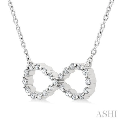 Silver Infinity Petite Diamond Fashion Pendant