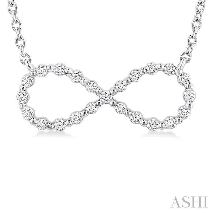 Silver Infinity Petite Diamond Fashion Pendant