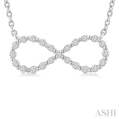 Silver Infinity Petite Diamond Fashion Pendant