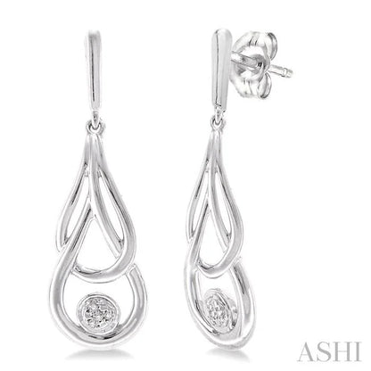 Silver Diamond Fashion Earrings