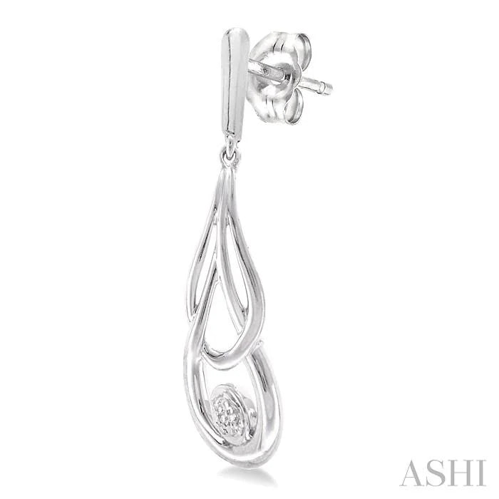 Silver Diamond Fashion Earrings