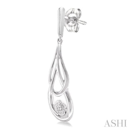 Silver Diamond Fashion Earrings