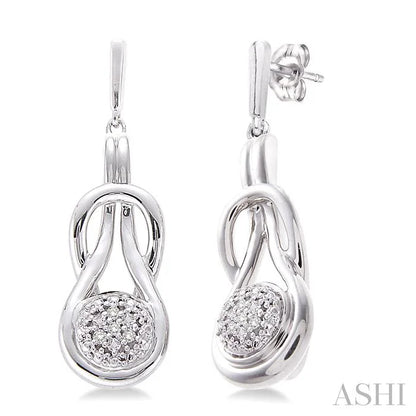 Silver Diamond Fashion Earrings