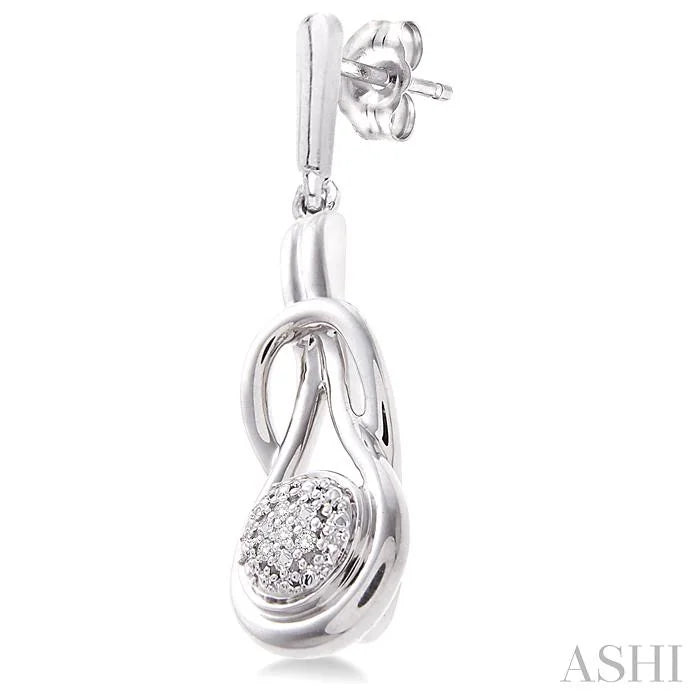 Silver Diamond Fashion Earrings