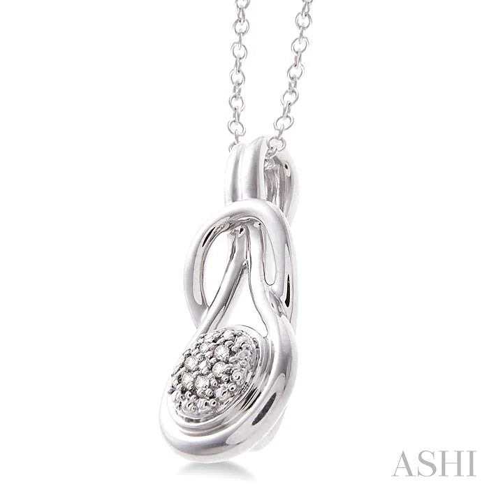 Silver Diamond Fashion Pendant