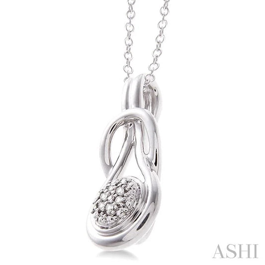 Silver Diamond Fashion Pendant