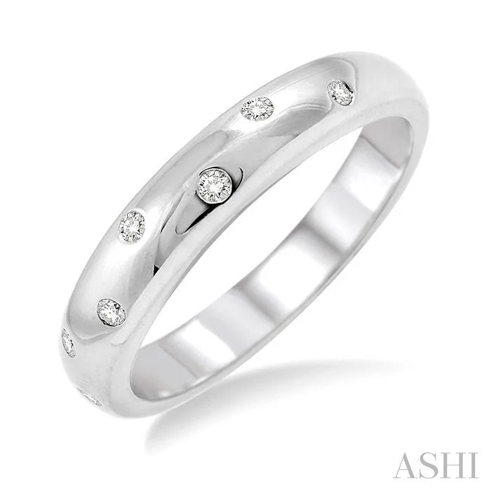 Silver Diamond Fashion Band