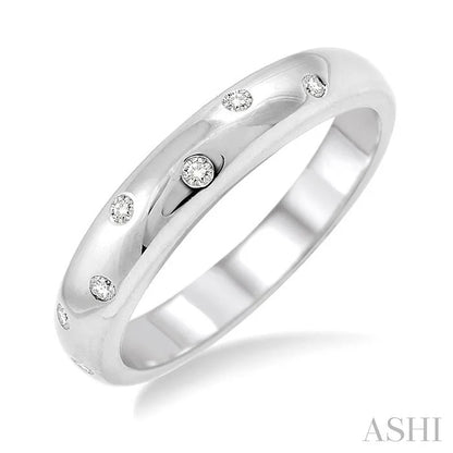 Silver Diamond Fashion Band