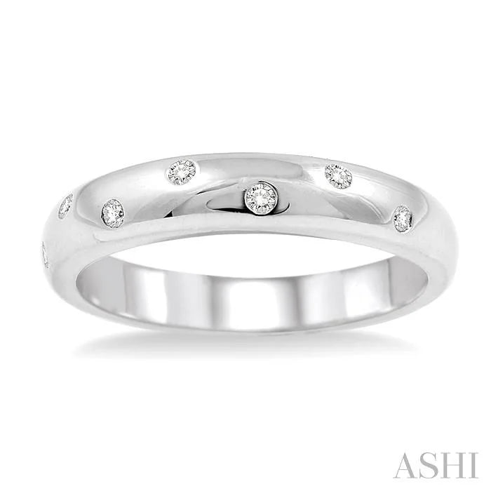 Silver Diamond Fashion Band