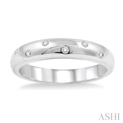 Silver Diamond Fashion Band
