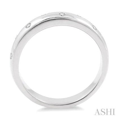 Silver Diamond Fashion Band