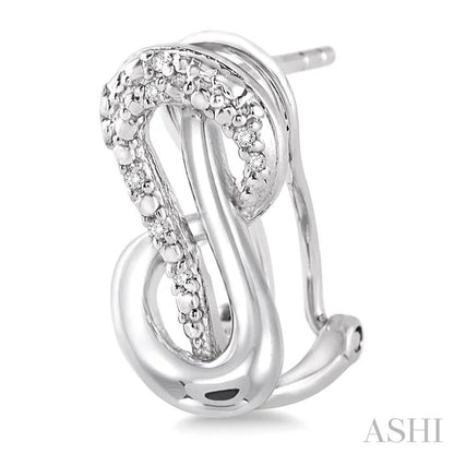 Silver Diamond Fashion Earrings