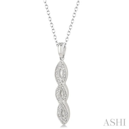 Silver Infinity Diamond Fashion Pendant