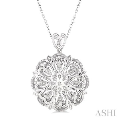 Silver Snowflake Diamond Fashion Pendant