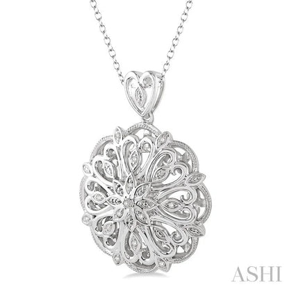 Silver Snowflake Diamond Fashion Pendant