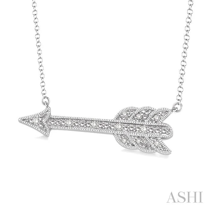 Silver Arrow Diamond Fashion Pendant