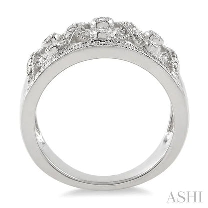 Silver Bezel Diamond Fashion Ring