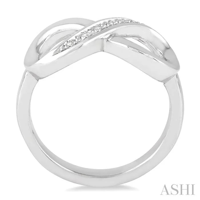Silver Infinity Diamond Fashion Ring