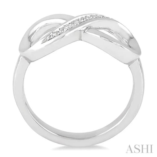 Silver Infinity Diamond Fashion Ring