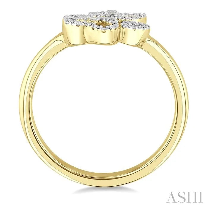 Gold Vermeil Dog Paw Diamond Fashion Ring