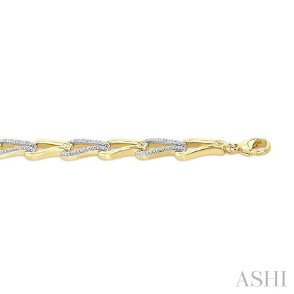 Gold Vermeil Bold Knot Diamond Fashion Bracelet
