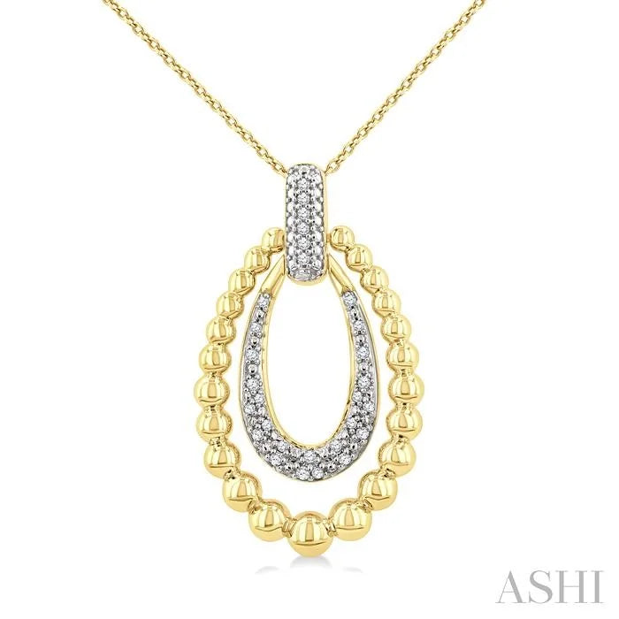 Bead Bijoux Gold Vermeil Bold Diamond Fashion Pendant