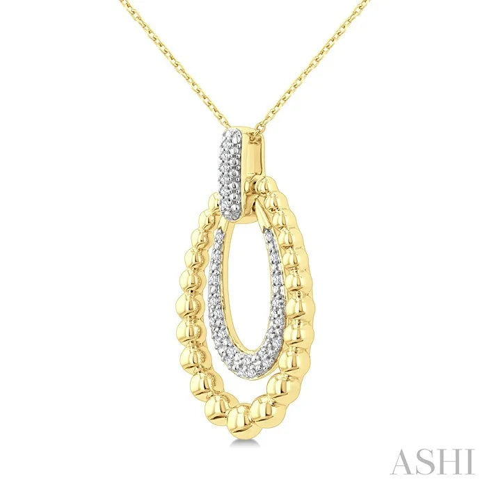 Bead Bijoux Gold Vermeil Bold Diamond Fashion Pendant