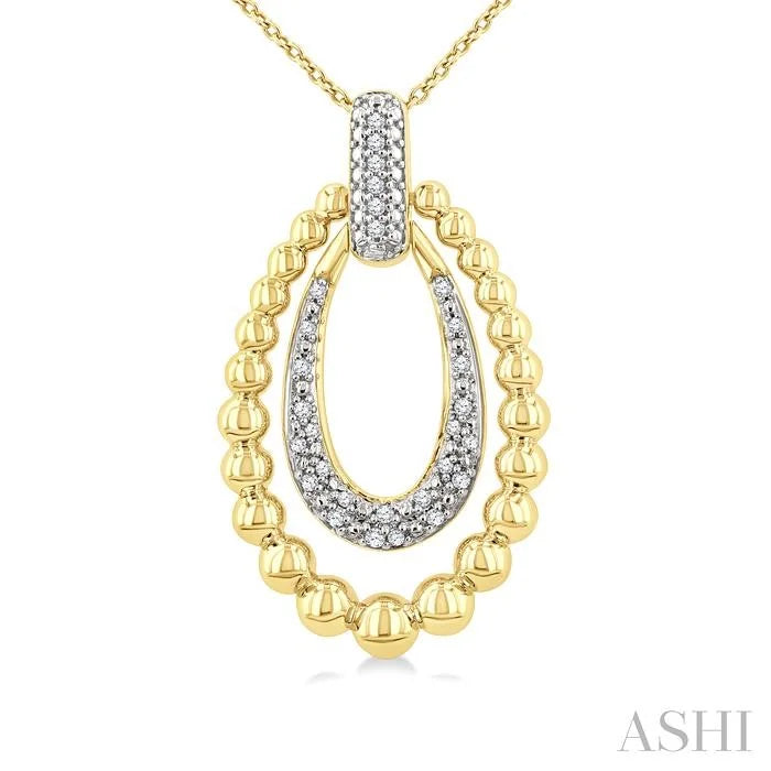 Bead Bijoux Gold Vermeil Bold Diamond Fashion Pendant