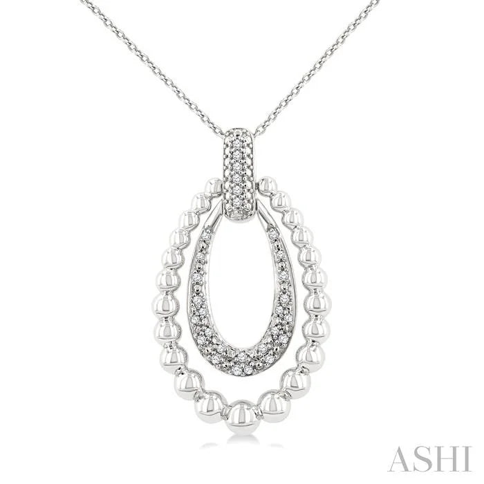 Bead Bijoux Silver Bold Diamond Fashion Pendant