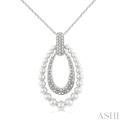 Bead Bijoux Silver Bold Diamond Fashion Pendant