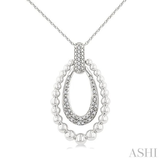 Bead Bijoux Silver Bold Diamond Fashion Pendant