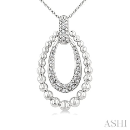 Bead Bijoux Silver Bold Diamond Fashion Pendant
