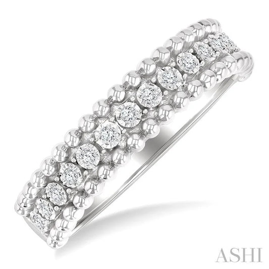 Bead Bijoux Silver Bold Diamond Fashion Band