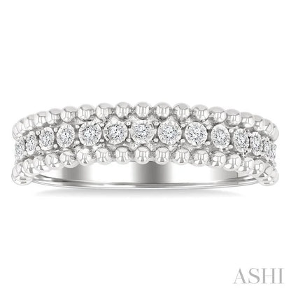 Bead Bijoux Silver Bold Diamond Fashion Band