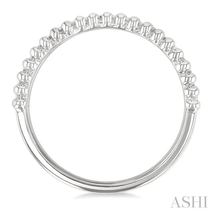 Bead Bijoux Silver Bold Diamond Fashion Band