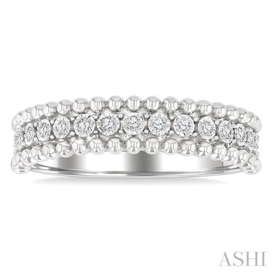 Bead Bijoux Silver Bold Diamond Fashion Band