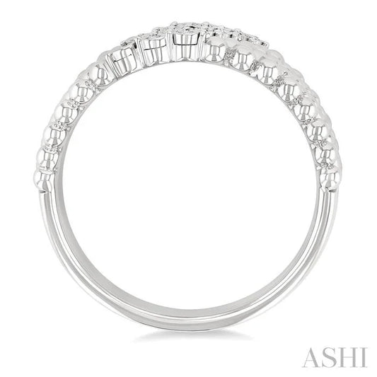 Bead Bijoux Silver Bold Diamond Fashion Ring