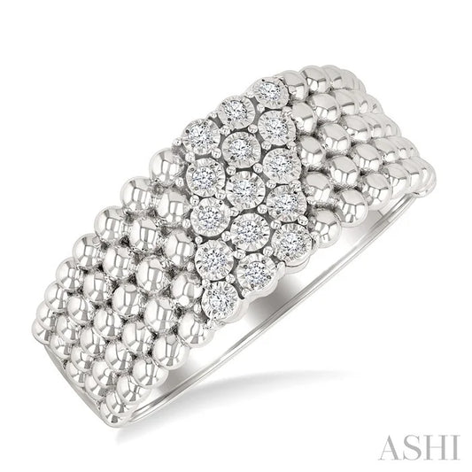 Bead Bijoux Silver Bold Diamond Fashion Ring
