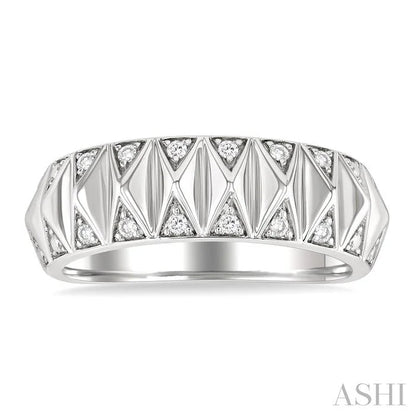 Silver Bold Diamond Fashion Band