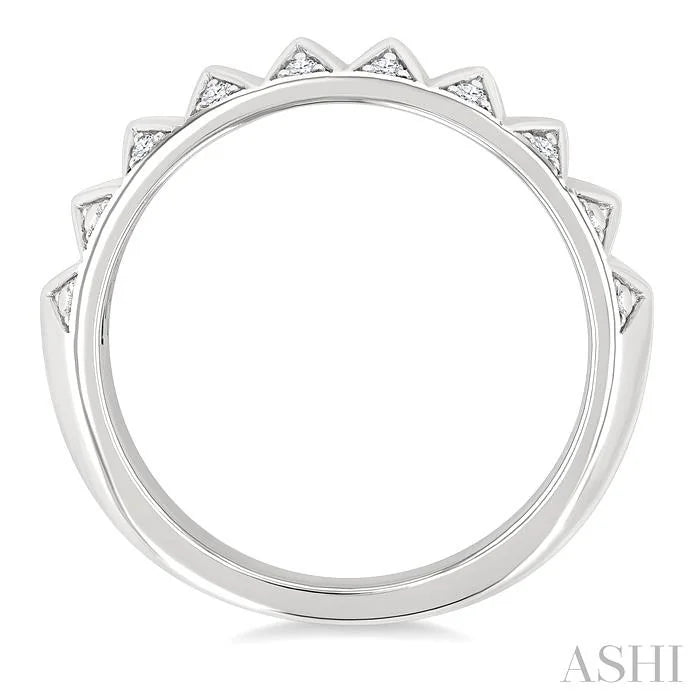 Silver Bold Diamond Fashion Band