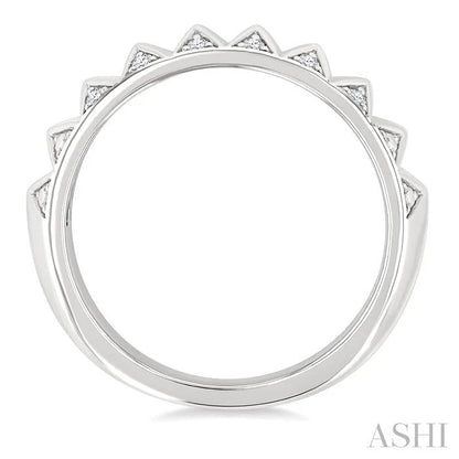 Silver Bold Diamond Fashion Band