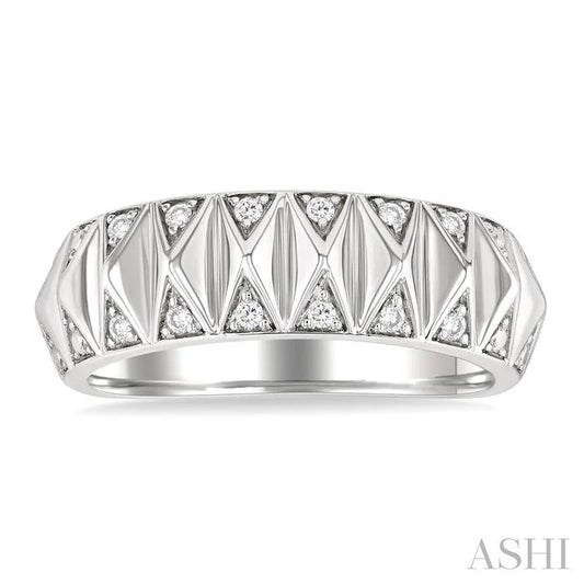 Silver Bold Diamond Fashion Band