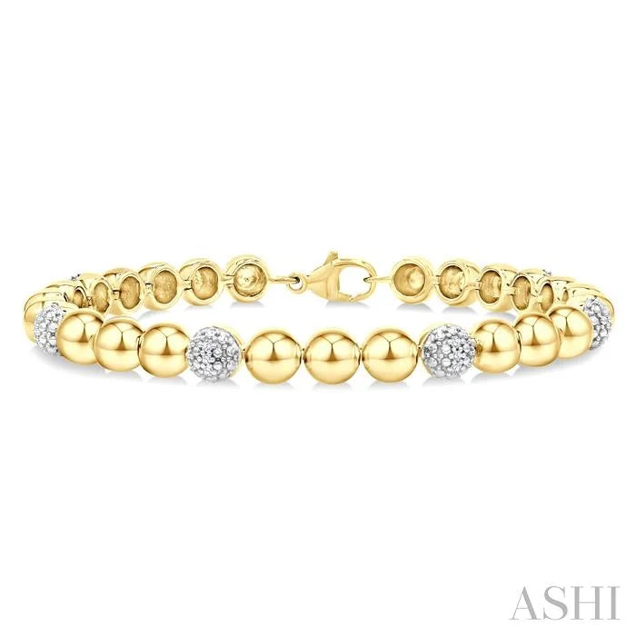 Bead Bijoux Gold Vermeil Bold Diamond Fashion Bracelet