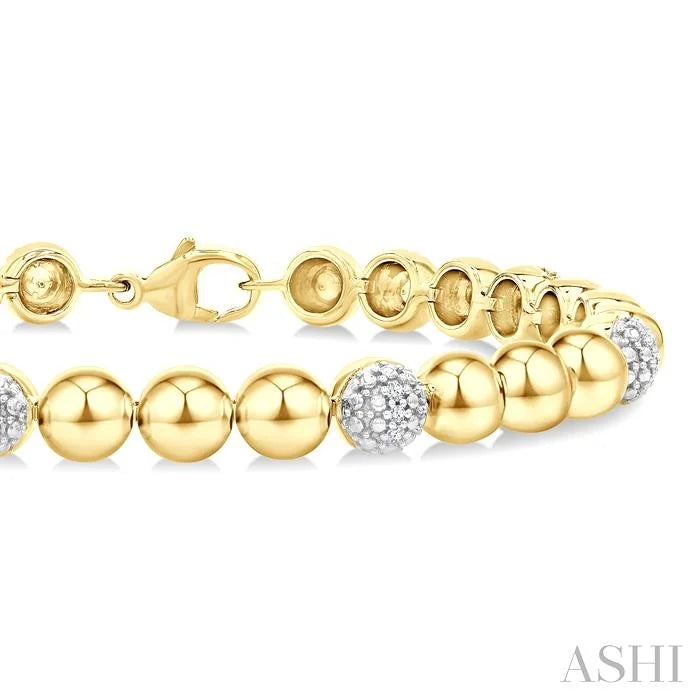 Bead Bijoux Gold Vermeil Bold Diamond Fashion Bracelet