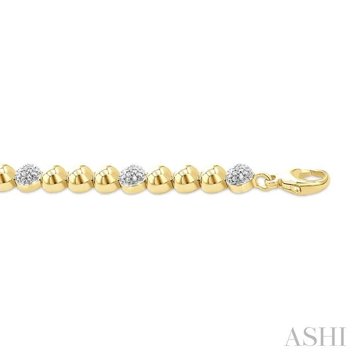 Bead Bijoux Gold Vermeil Bold Diamond Fashion Bracelet