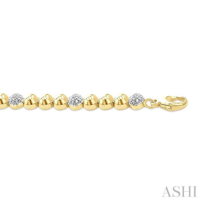 Bead Bijoux Gold Vermeil Bold Diamond Fashion Bracelet