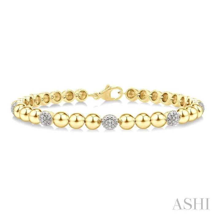 Bead Bijoux Gold Vermeil Bold Diamond Fashion Bracelet