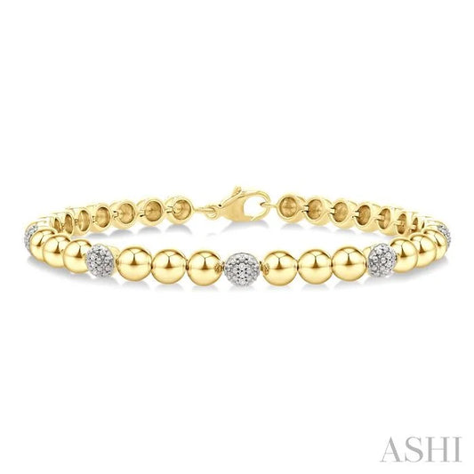 Bead Bijoux Gold Vermeil Bold Diamond Fashion Bracelet