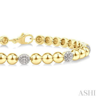 Bead Bijoux Gold Vermeil Bold Diamond Fashion Bracelet