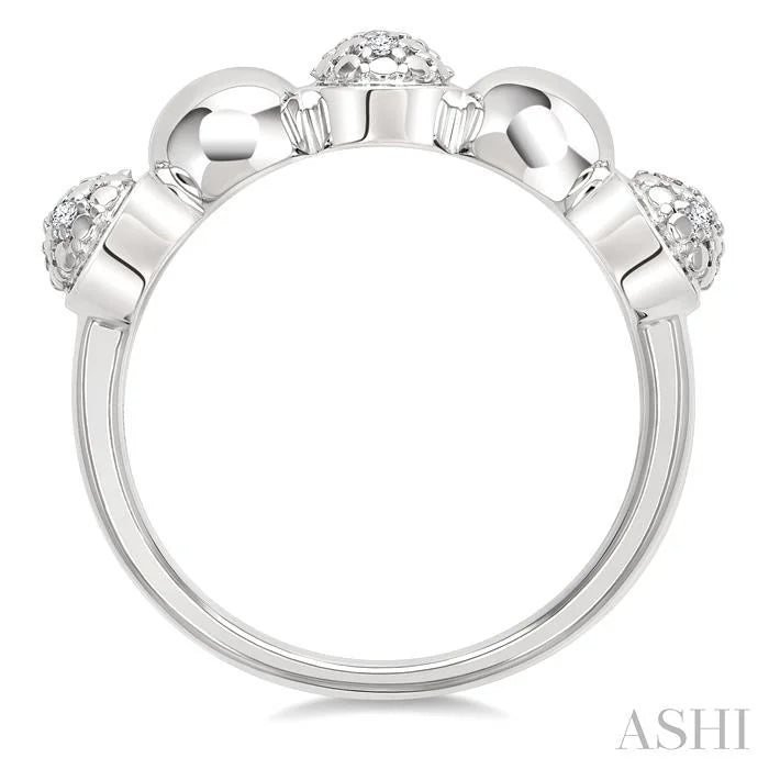 Bead Bijoux Silver Bold Diamond Fashion Ring